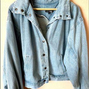 Puffy jean jacket from fashion nova